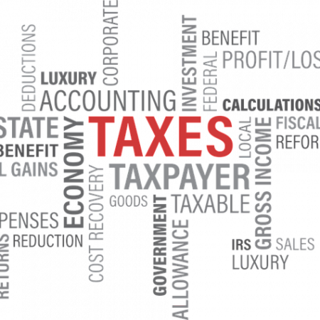 The text that comprises all the levels of tax forms.